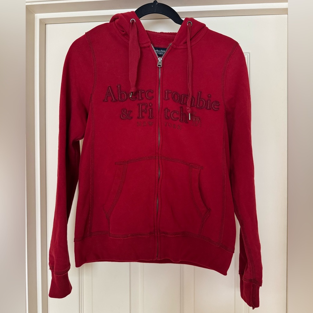 Abercrombie & Fitch Red Hoodie